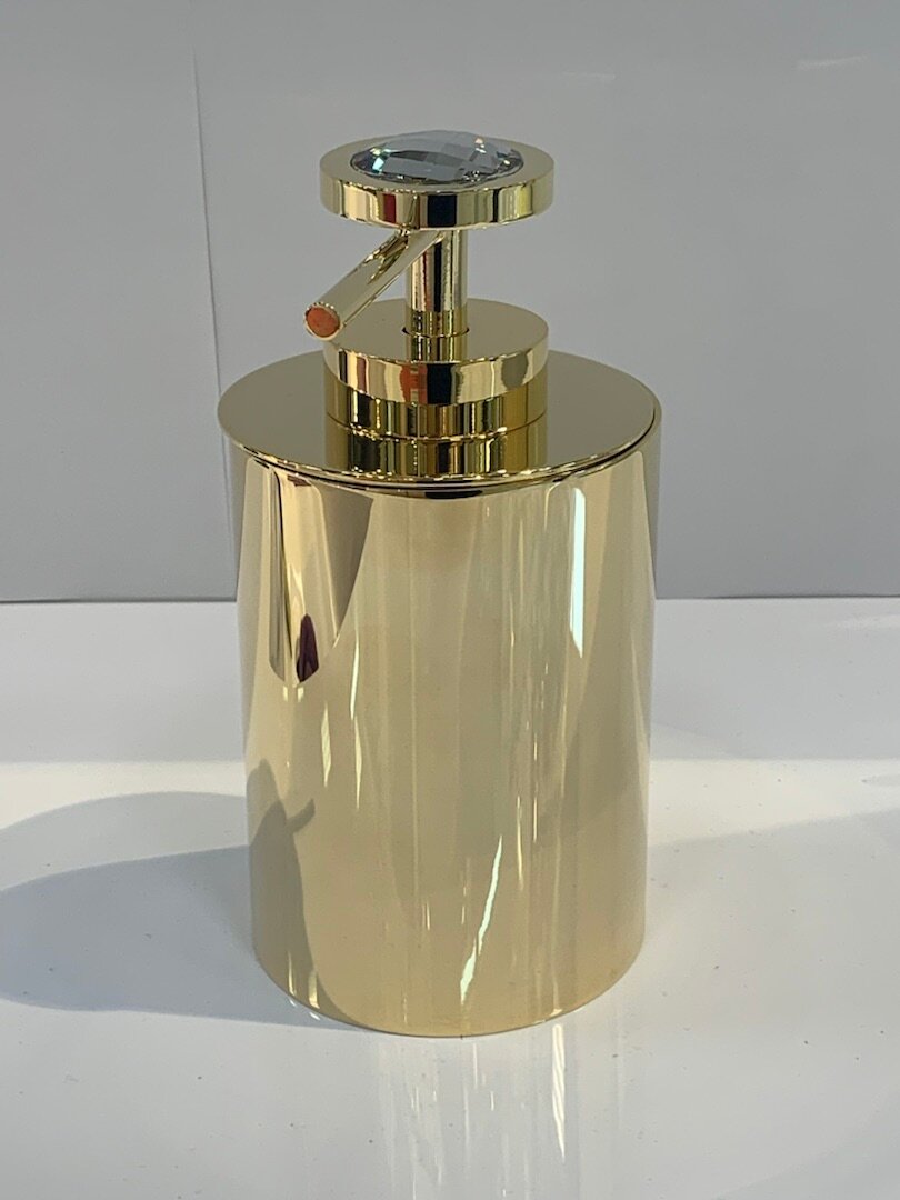 Дозатор для мыла настольный WINDISCH MOON LIGHT 90503OB золото d80h150