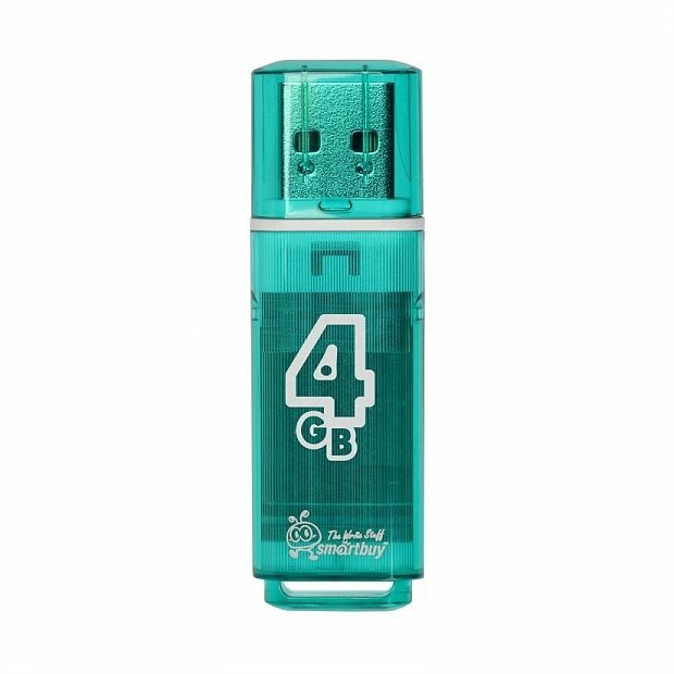 Флешка USB флеш карта (SB4GBGS-G) 4GB GLOSSY SERIES GREEN
