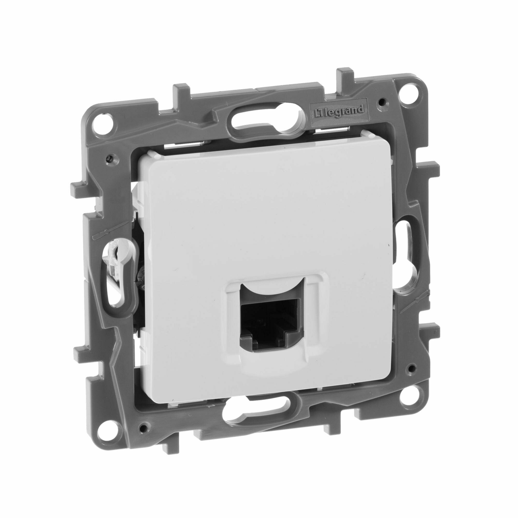Legrand Etika Белый Розетка комп (RJ45) одинарная 5 категория UTP, 672241