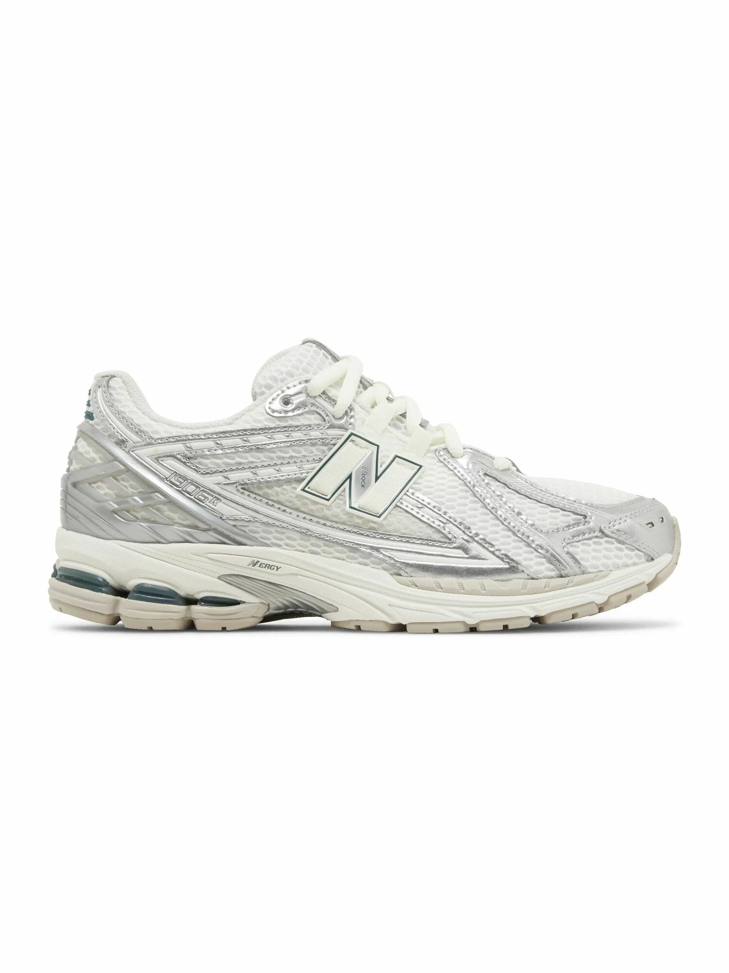 Кроссовки New Balance 1906, размер 43 EU, зеленый, серебряный, бежевый, белый