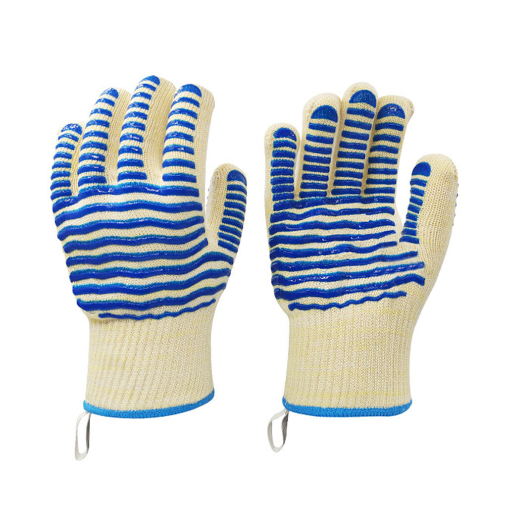 Wear-resistant Heat Insulation Barbecue Gloves 350℃ 500℃ High Temperature Resistant Oven Cooking Grill BBQ Mitt Protect
