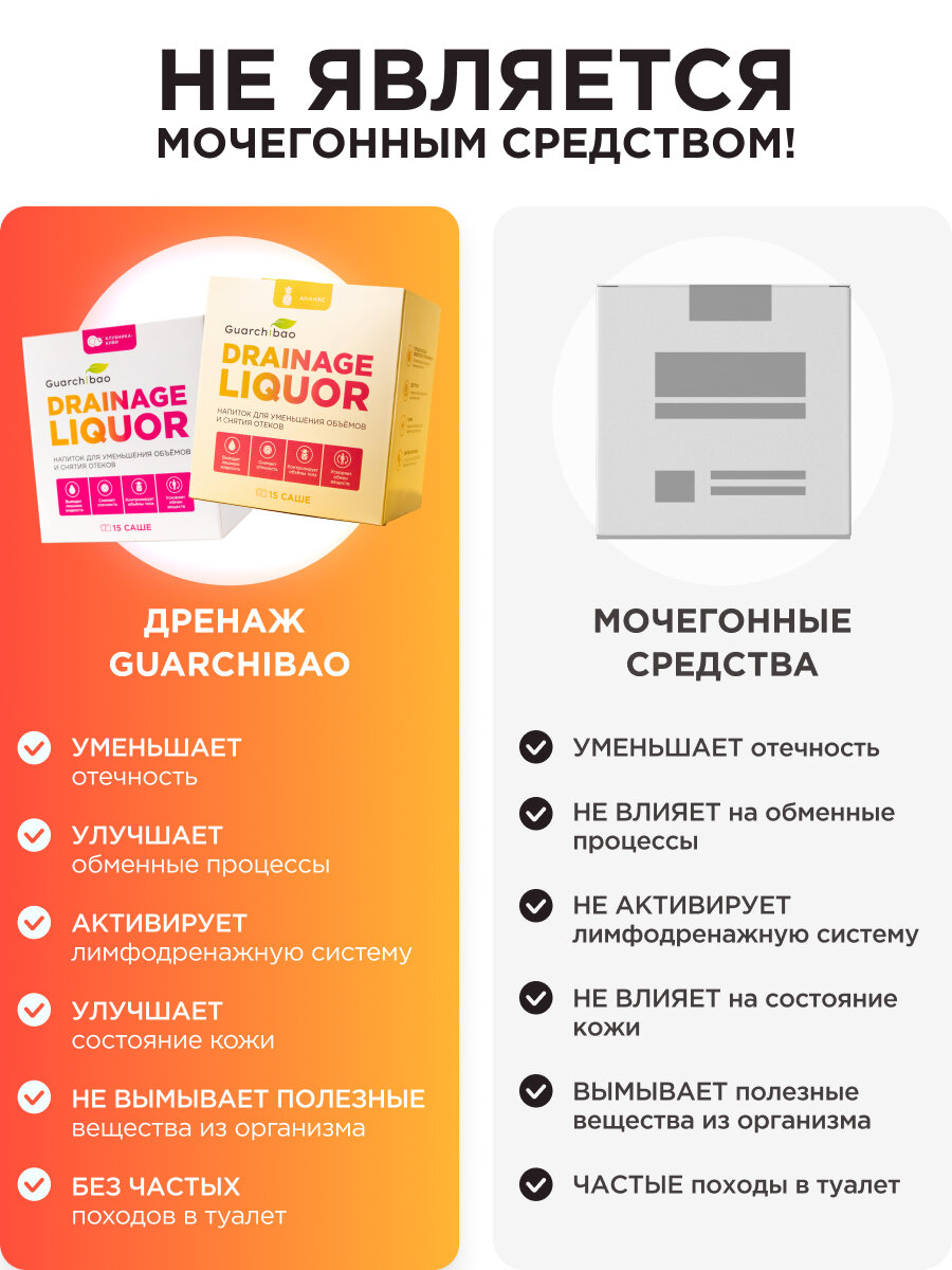 Дренажный напиток для похудения от отеков и коллаген комплекс — фото 1