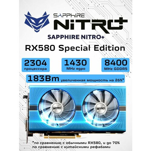 Видеокарта AMD Radeon RX 580 Sapphire NITRO+ Special Edition