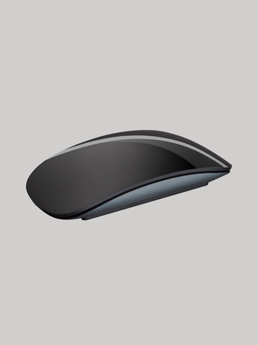 Изображение товара Мышь беспроводная Air Mouse для ноутбука / компьютера MAC, Windows, алюминий, черный, сенсорная, 71108 Deppa