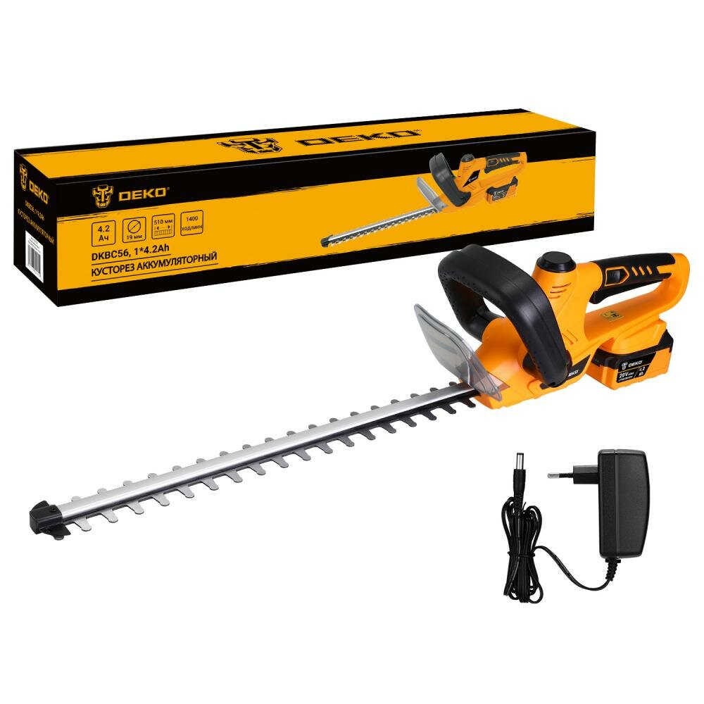 Кусторез аккумуляторный DEKO DKBC56 560мм 20В 1x4.2Ач 083-2041