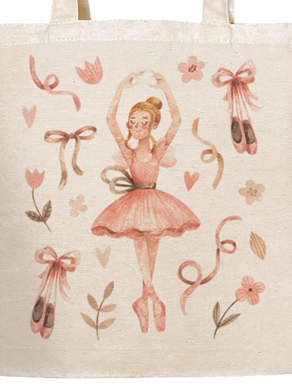 Комплект сумок шоппер Gerasim, 4 шт., бежевый, розовый, черный — фото 1