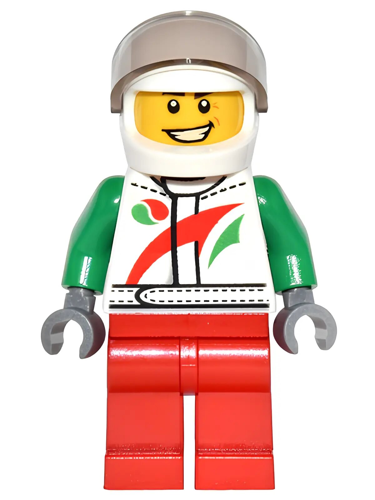 Минифигурка Lego Octan - Jacket with Red and Green Stripe game014 U