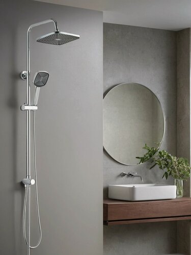 Изображение товара Душевая система с телескопической штангой и тропическим душем VST1000-5