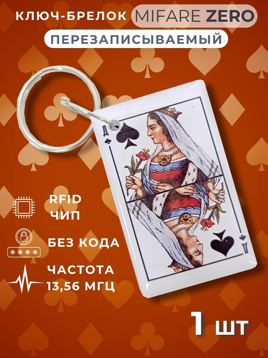 Ключ для домофона перезаписываемый Mifare Zero 1356 МГц. Электронный брелок болванка