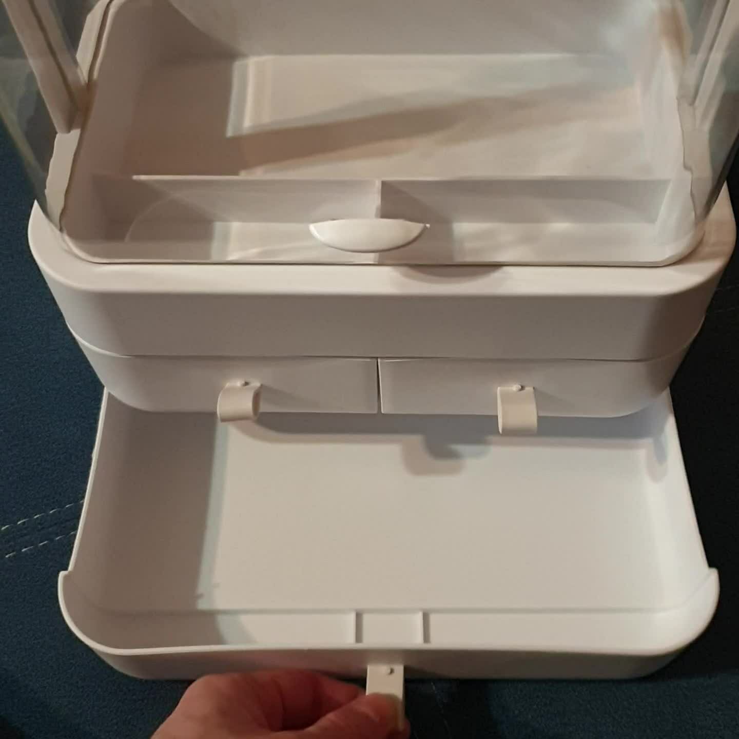 Органайзер для хранения косметики и мелочей Ridberg Box, белый — фото 1