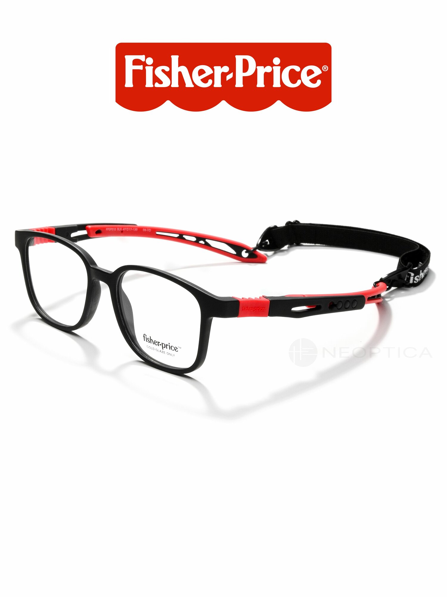 Детская оправа для очков Fisher Price (Фишер Прайс) FPSP010 BLK размер 47