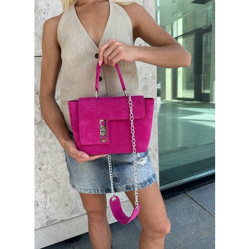 Сумка кросс-боди Shapely, фактура бархатистая, серый