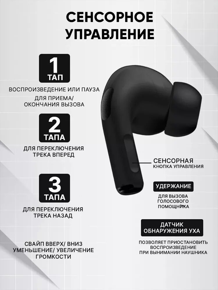Pods Pro 2 беспроводные наушники — активное шумоподавление, эргономичный дизайн и длительное время работы — фото 1