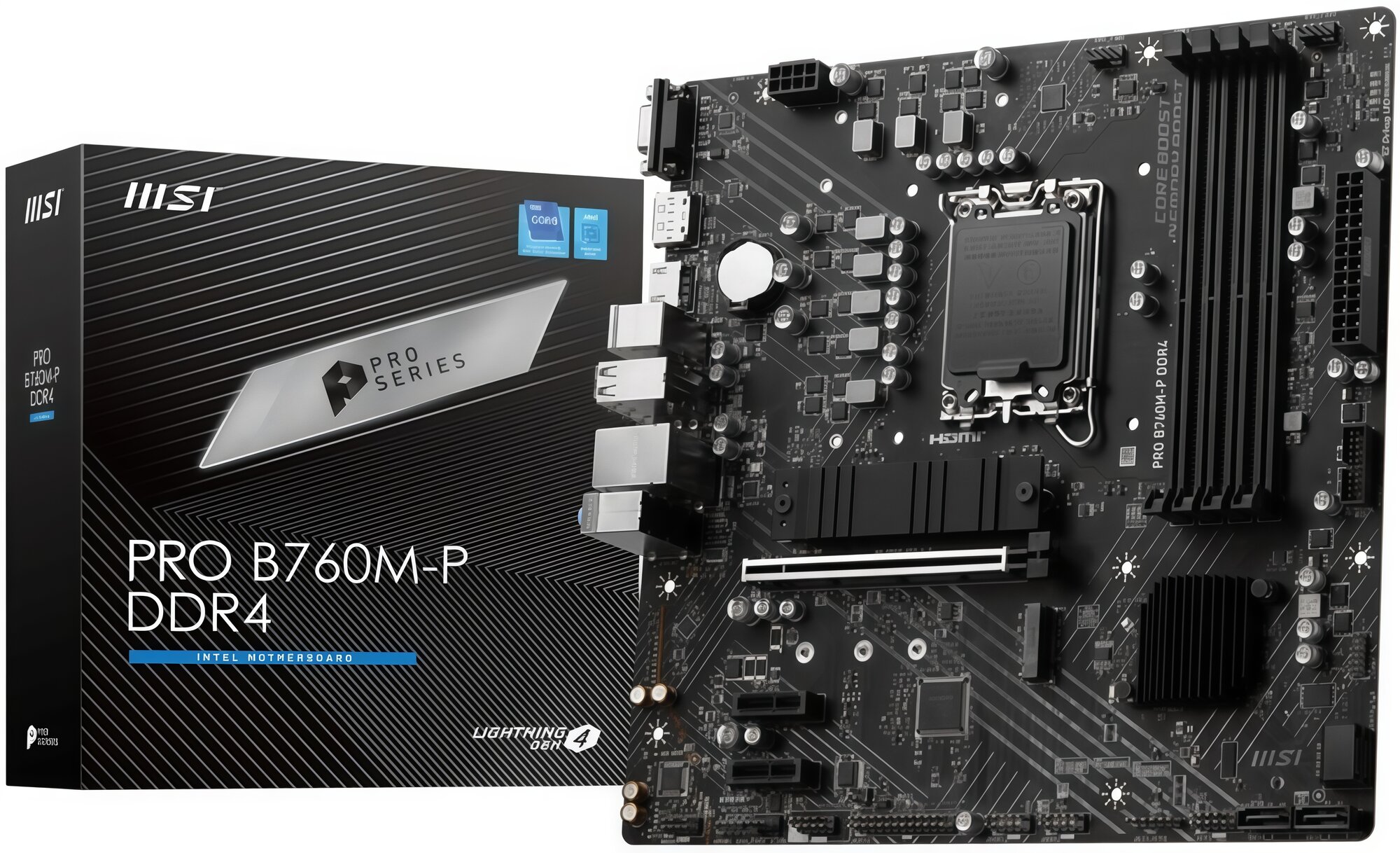 Материнская плата MSI PRO B760M-P, поддержка процессоров Intel 12-го и 13-го поколения