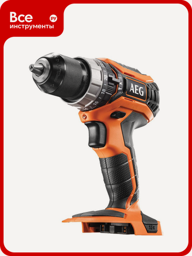 Изображение товара Ударная дрель-шуруповерт AEG BSB18C2-0, максимальный диаметр сверления 40 мм, для работы с деревом и металлом