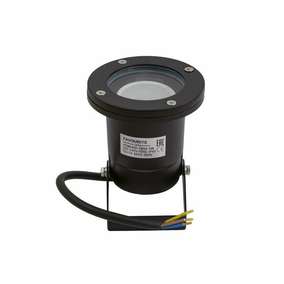 Favourite 1832-1W уличный светильник D95*H125 1xGU10x50W IP65 excluded