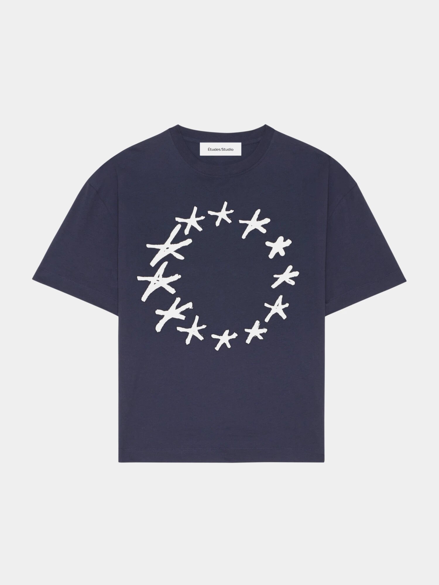 Футболка Etudes Relax Stars, 1 шт., размер S, navy