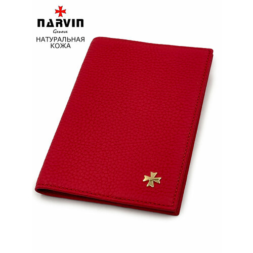 фото Обложка для паспорта narvin, красный