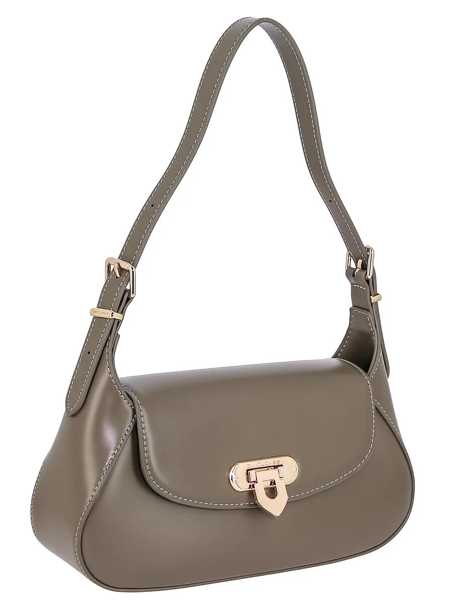 Сумка хобо DAVID JONES, серо-коричневый — фото 1