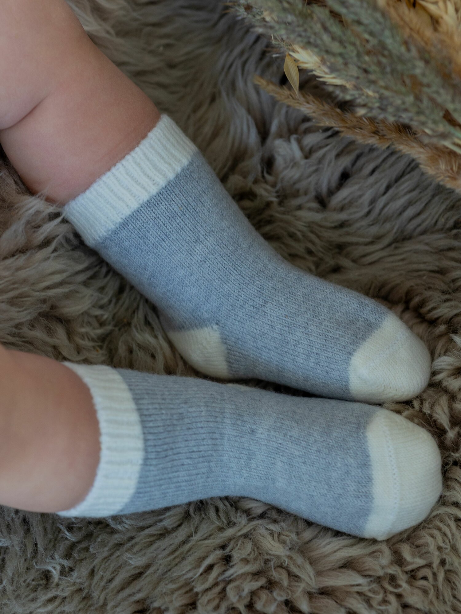 Носки Наследникъ Выжанова Осень-зима 2025 размер 6-12 мес серый