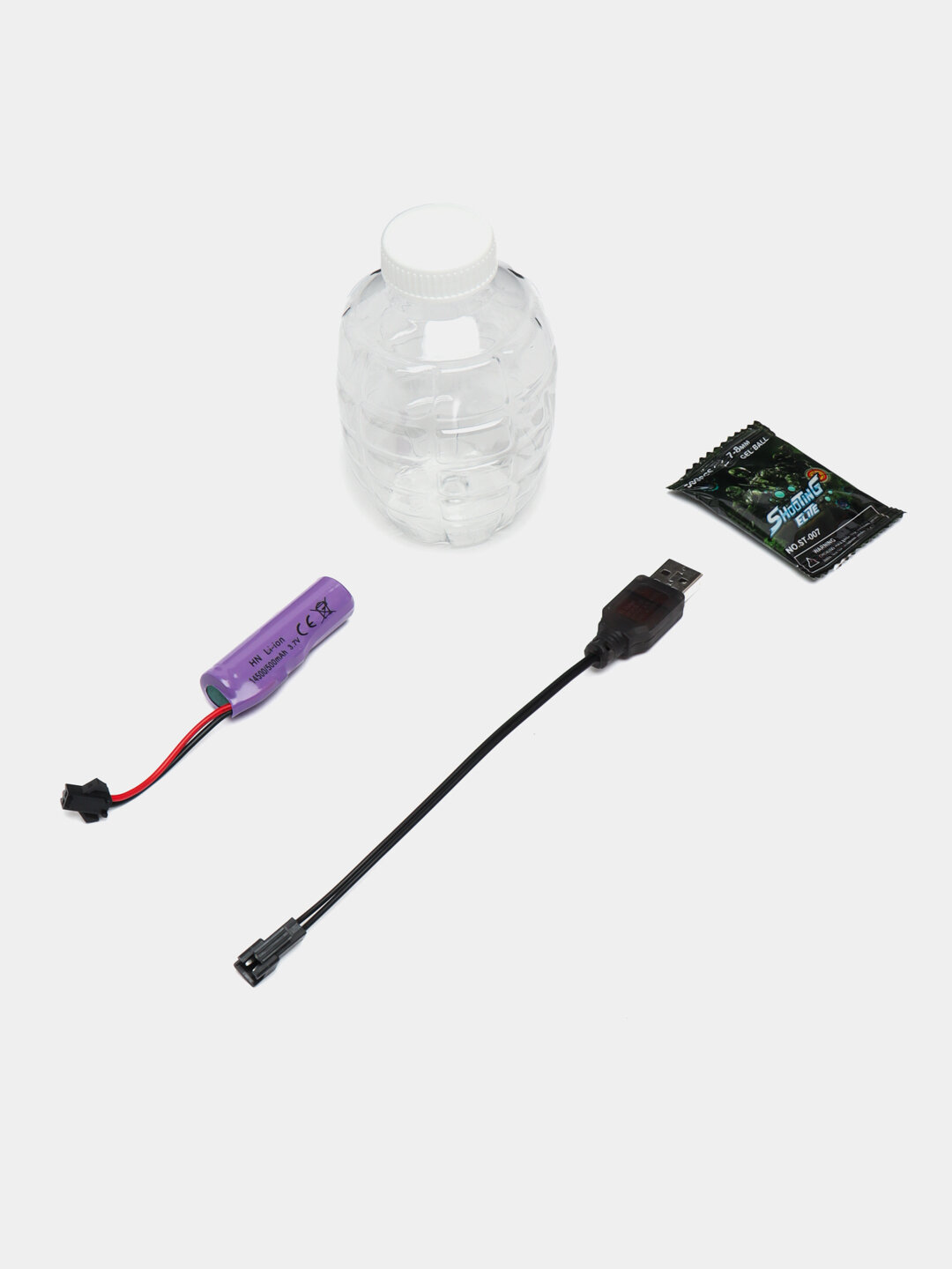 Игрушечный автомат "Стреляет орбизами", красный/синий, гидрогелевые боеприпасы — фото 1