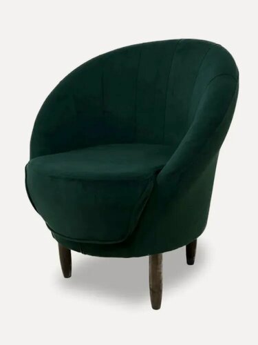 Изображение товара Кресло алекс 68х72х85 см, нераскладное, на ножках, зеленый велюр