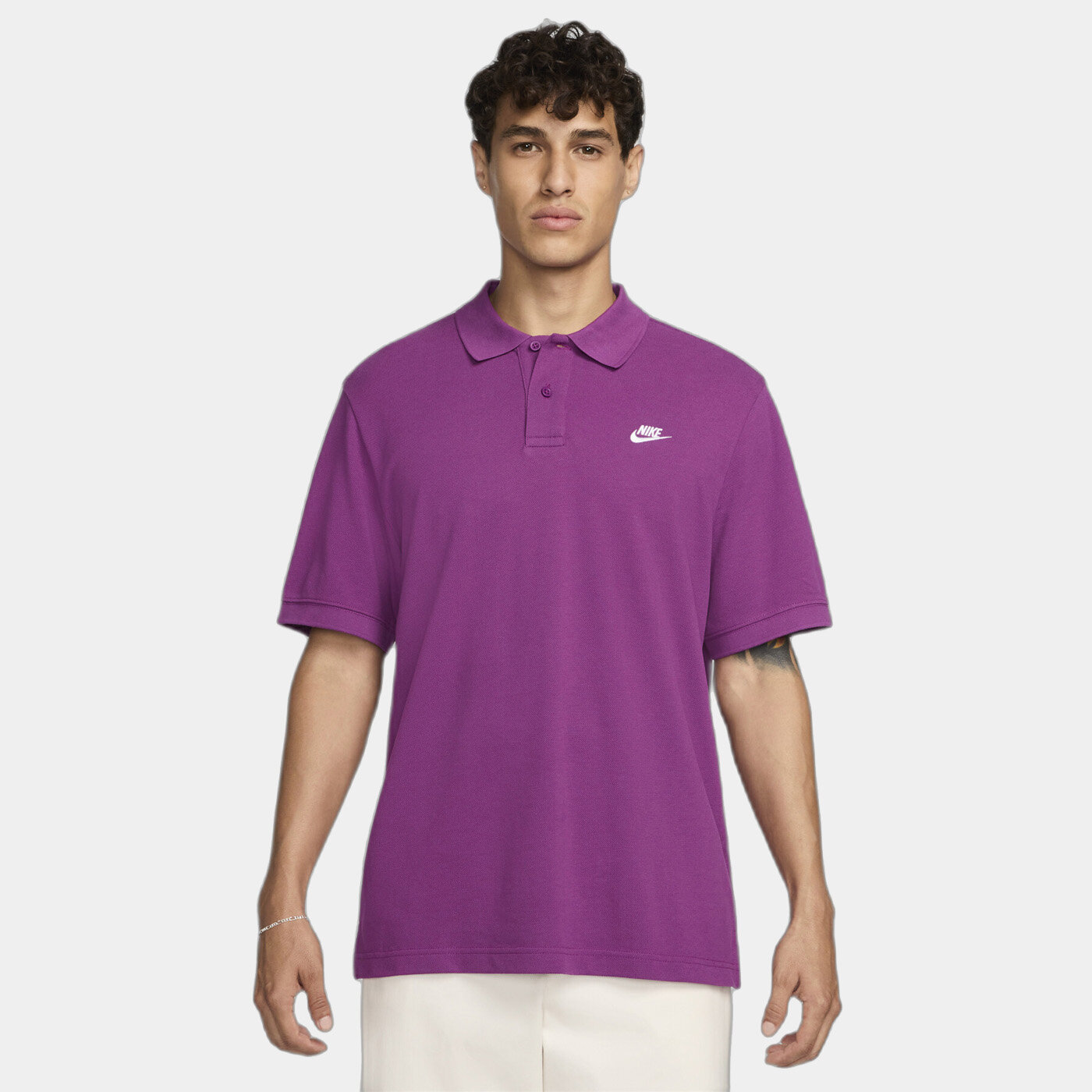 Поло NIKE Club Ss Polo Pique, размер S, фиолетовый/пурпурный