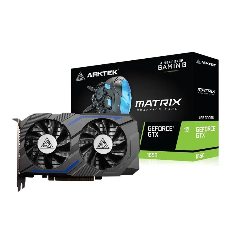 Видеокарта ARKTEK NVIDIA GeForce GTX 1650, 4ГБ GDDR6, PCI Express 3.0