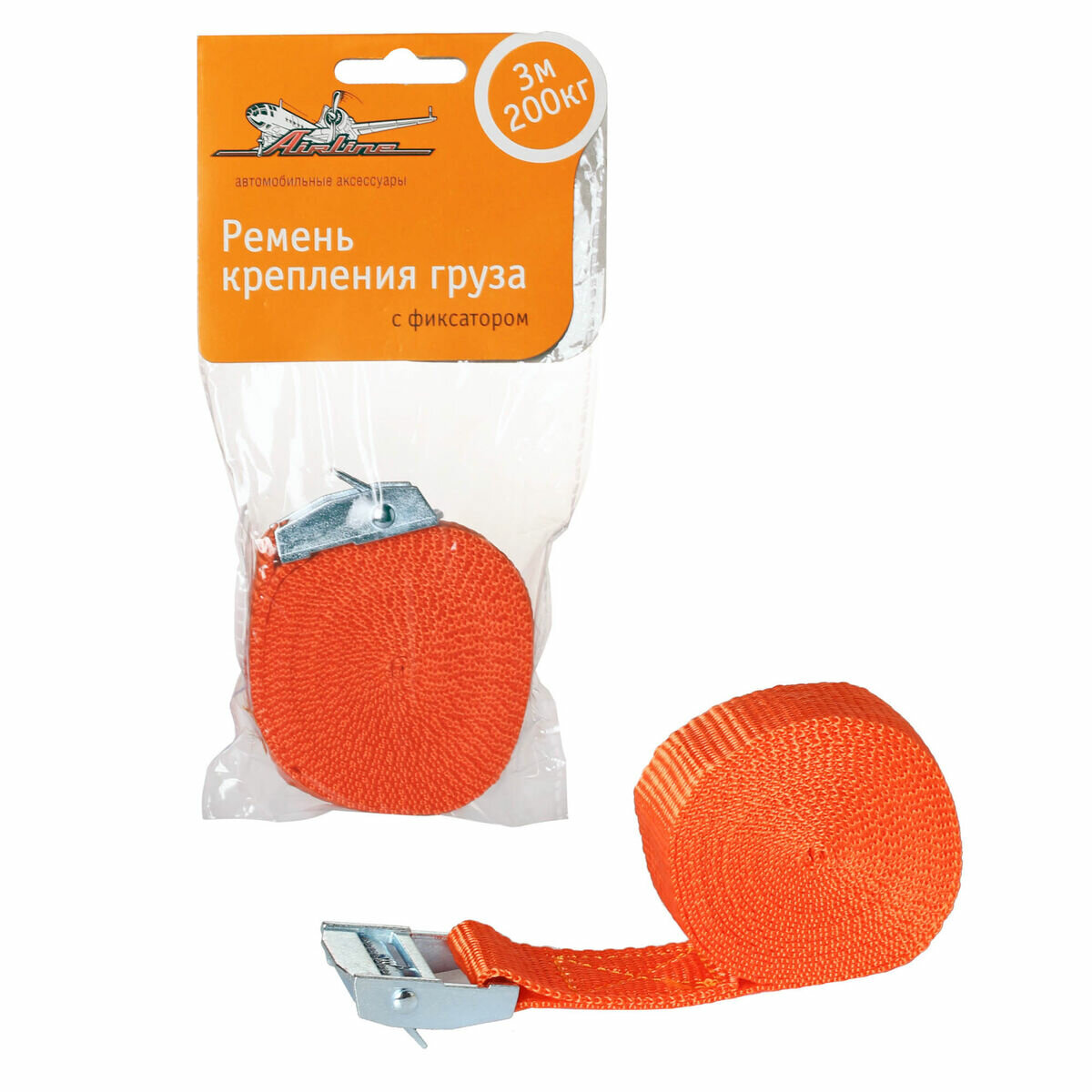 Ремень Крепления Груза С Фиксатором 3 М 200 Кг(Airline As-T-01)