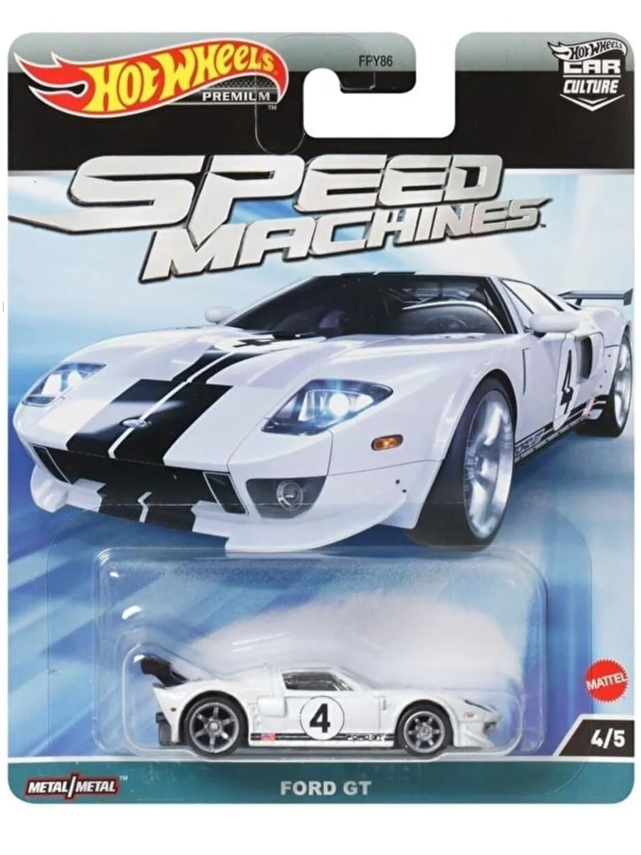 Автомобиль Hot Wheels "Premium Autostresse Ford GT", масштаб 1:64, спортивный, 3+ лет