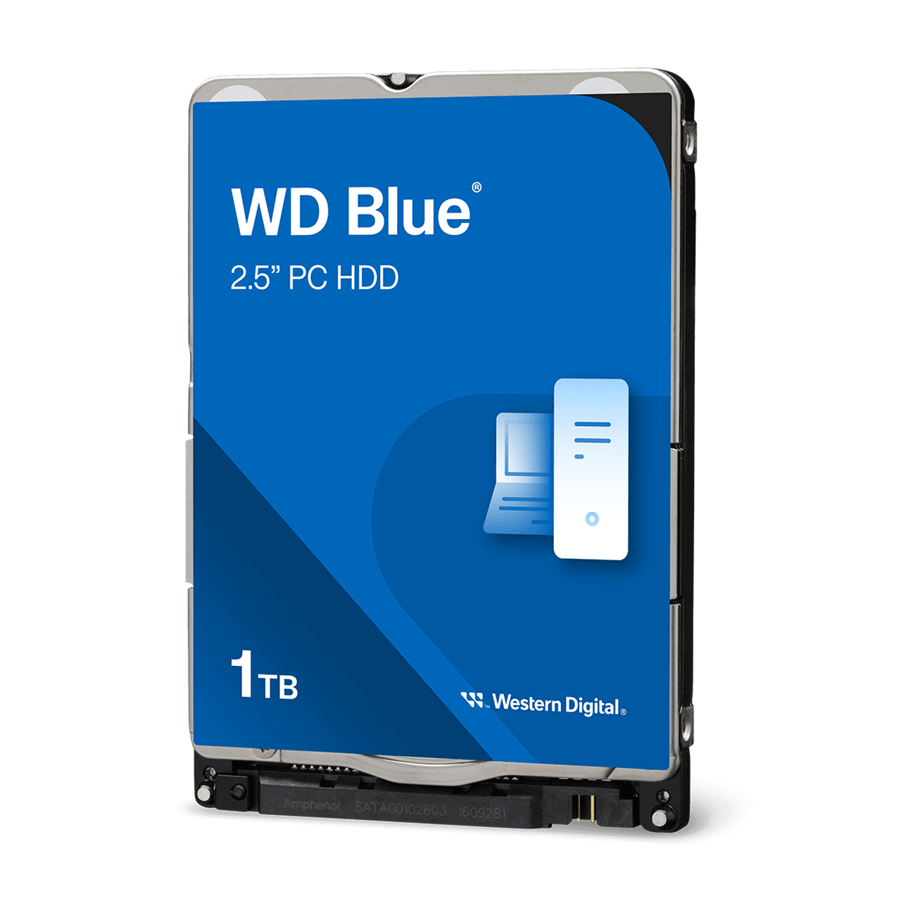 Жесткий диск NBook HDD 2.5" 1Tb, Western Digital, SATA-III, 128Mb, 5400rpm, Blue Mobile (WD10SPZX)