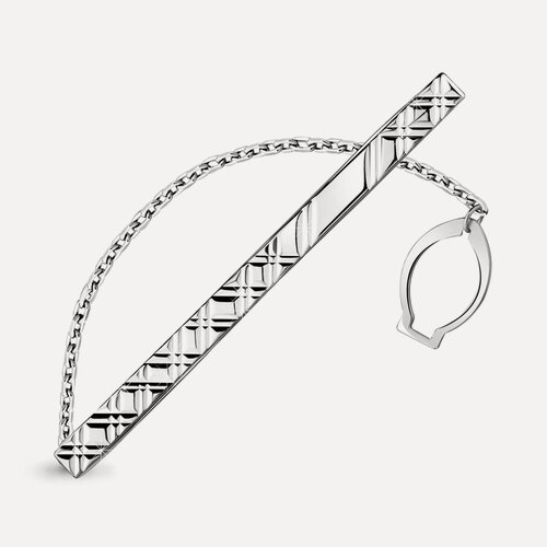 Изображение товара Зажим для галстука, серебро, 925 проба, родирование