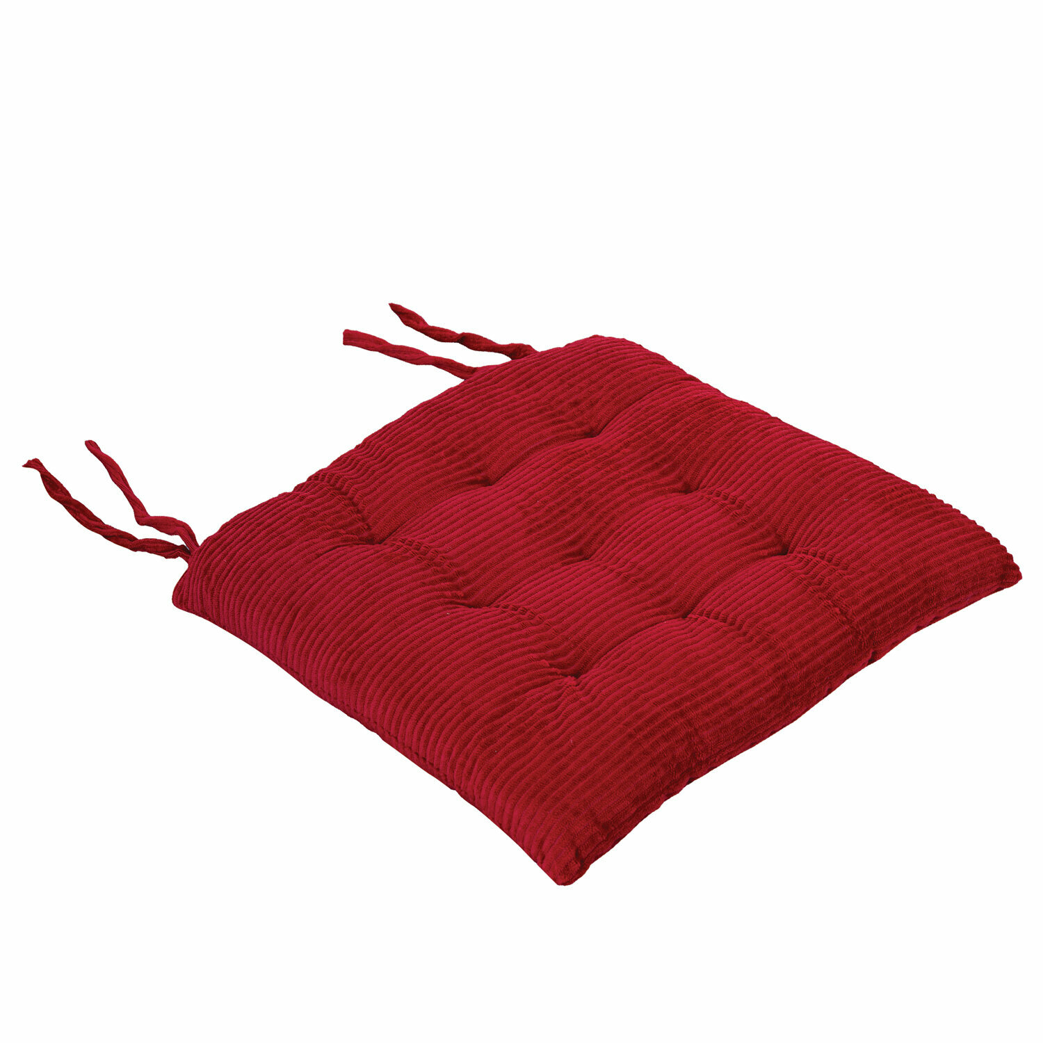 Primila Подушка на стул Вельвет 38х38 см полиэстер бордовая Classic 700507