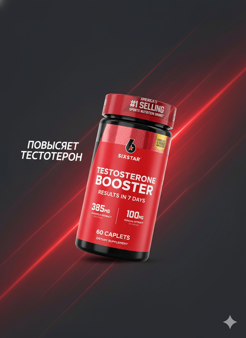 Sixstar Testosterone Booster results in 7 days 30 servings 60 caplets для тестостерона