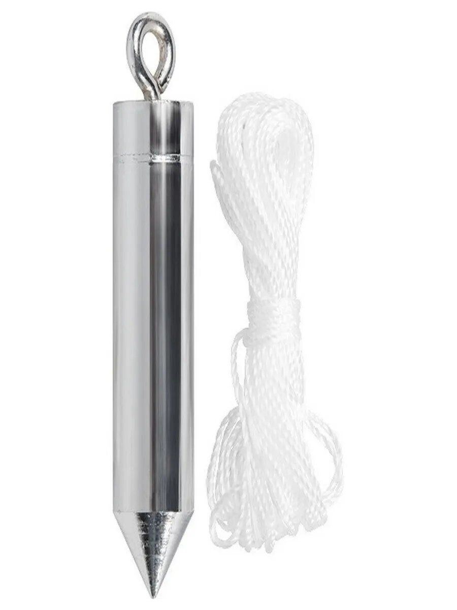 Отвес цилиндрический, 100 г, шнур 5 м, MATRIX, 84836