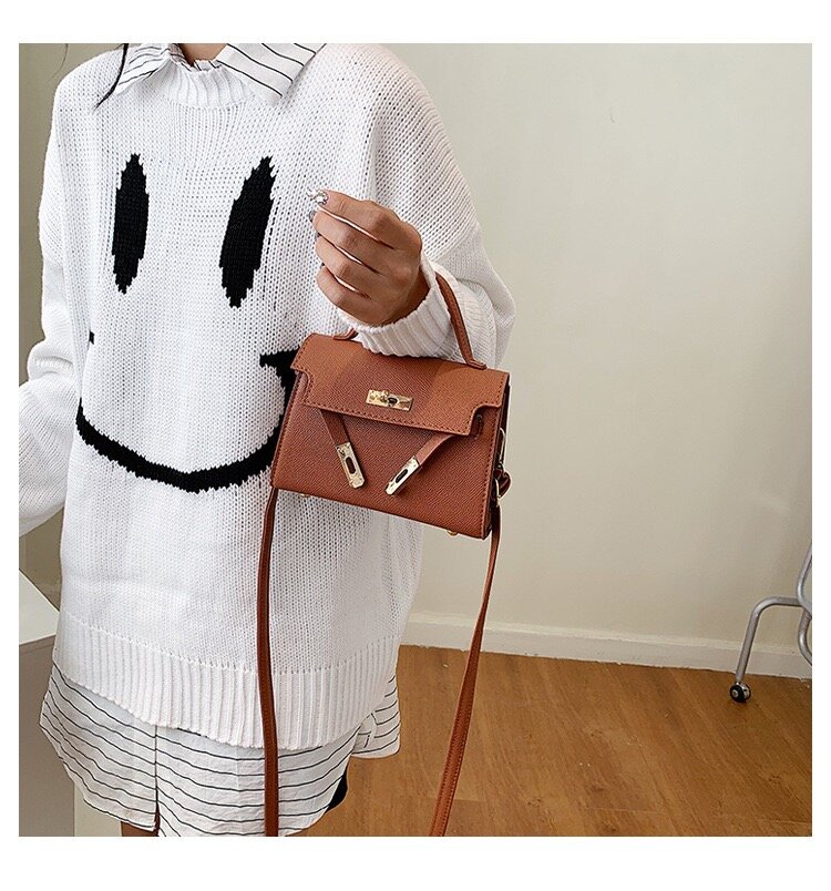 Сумка кросс-боди , фактура матовая, зернистая, оранжевый — фото 1