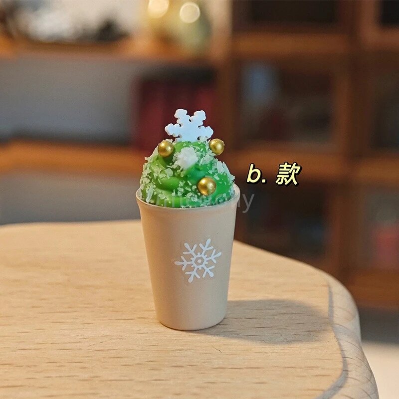 Мини-чашка для латте 1/6 металлическая для кукол