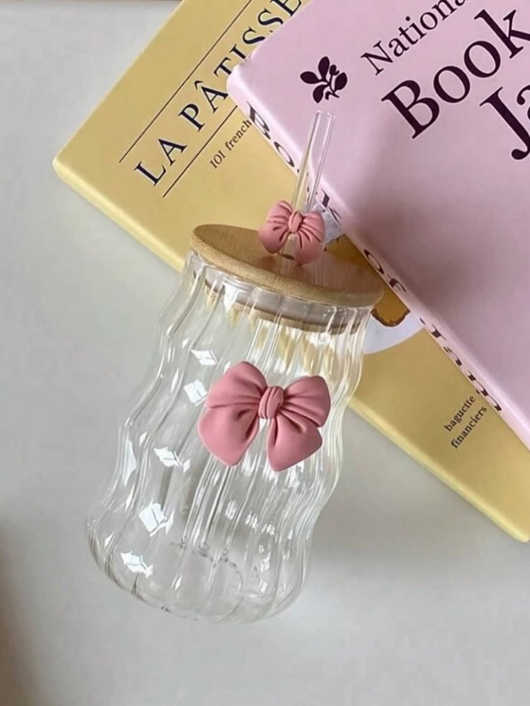 Пластиковый стакан Butterfly с трубочкой и яркими бабочками, для воды и напитков