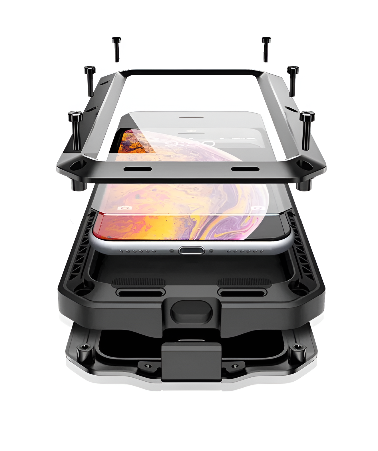 Бронированный противоударный чехол Taktik Extreme для iPhone 17 черный — фото 1