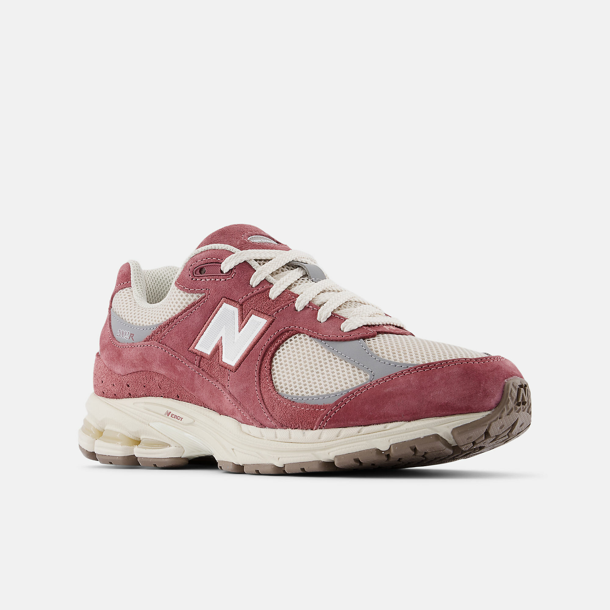 Кроссовки New Balance 2002R, размер 12 US, бордовый/серый — фото 1