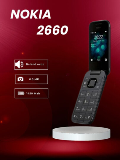 Nokia 2660 Flip: Возвращение легенды в ретро-дизайне. Надежность, проверенная годами, в новом исполнении.