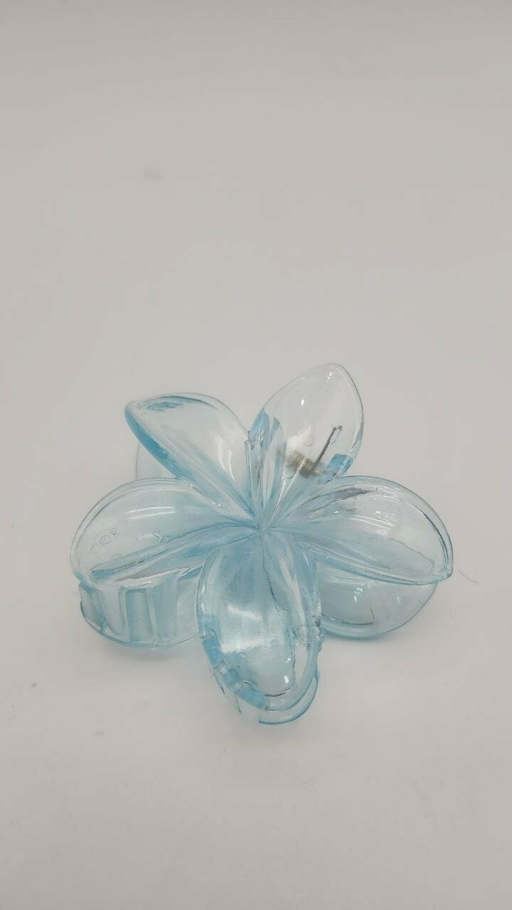 Крабик для волос, глянцевый, гавайский цветок лилия, заколка