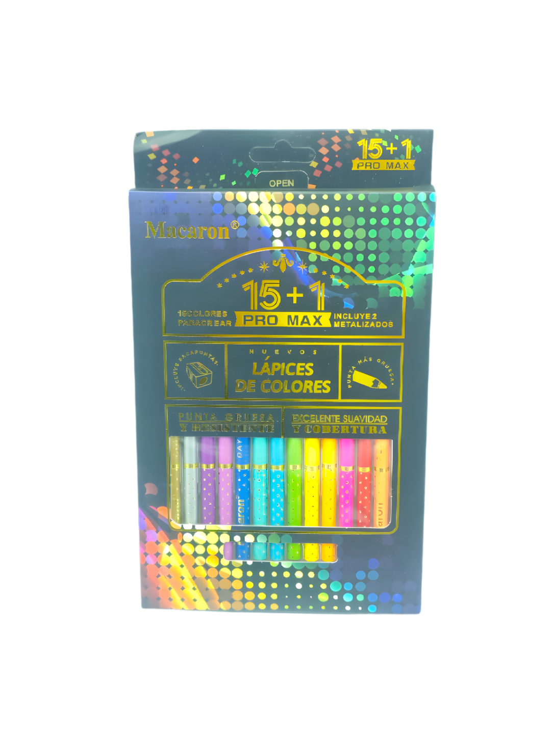 Цветные карандаши, 15+1 шт, в упаковке, Масляные карандаши для рисования