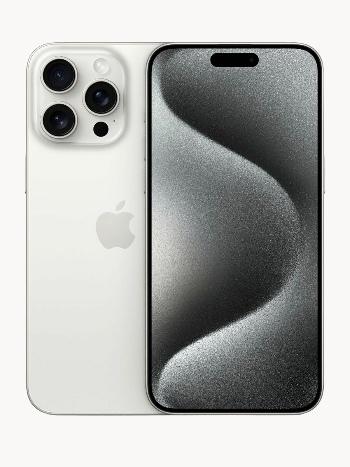 Смартфон Apple iPhone 15 Pro Max 256 Гб, Dual: nano SIM + eSIM, White Titanium (белый титановый)