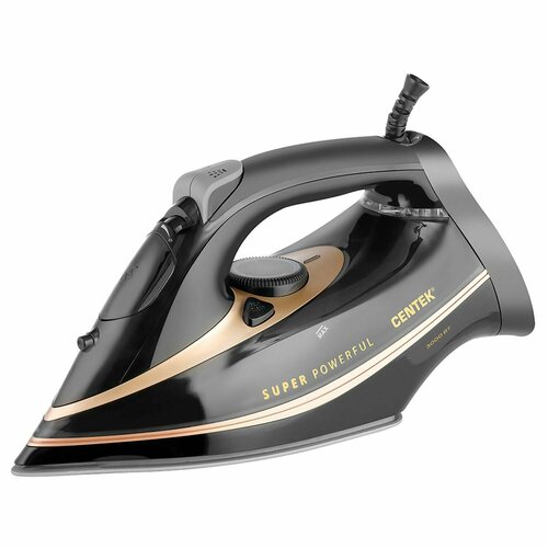 Утюг CENTEK CT-2346 3200 Вт керамическое покрытие антикапля антинакипь черныйзолотой CT-2346 GOLD 4078₽