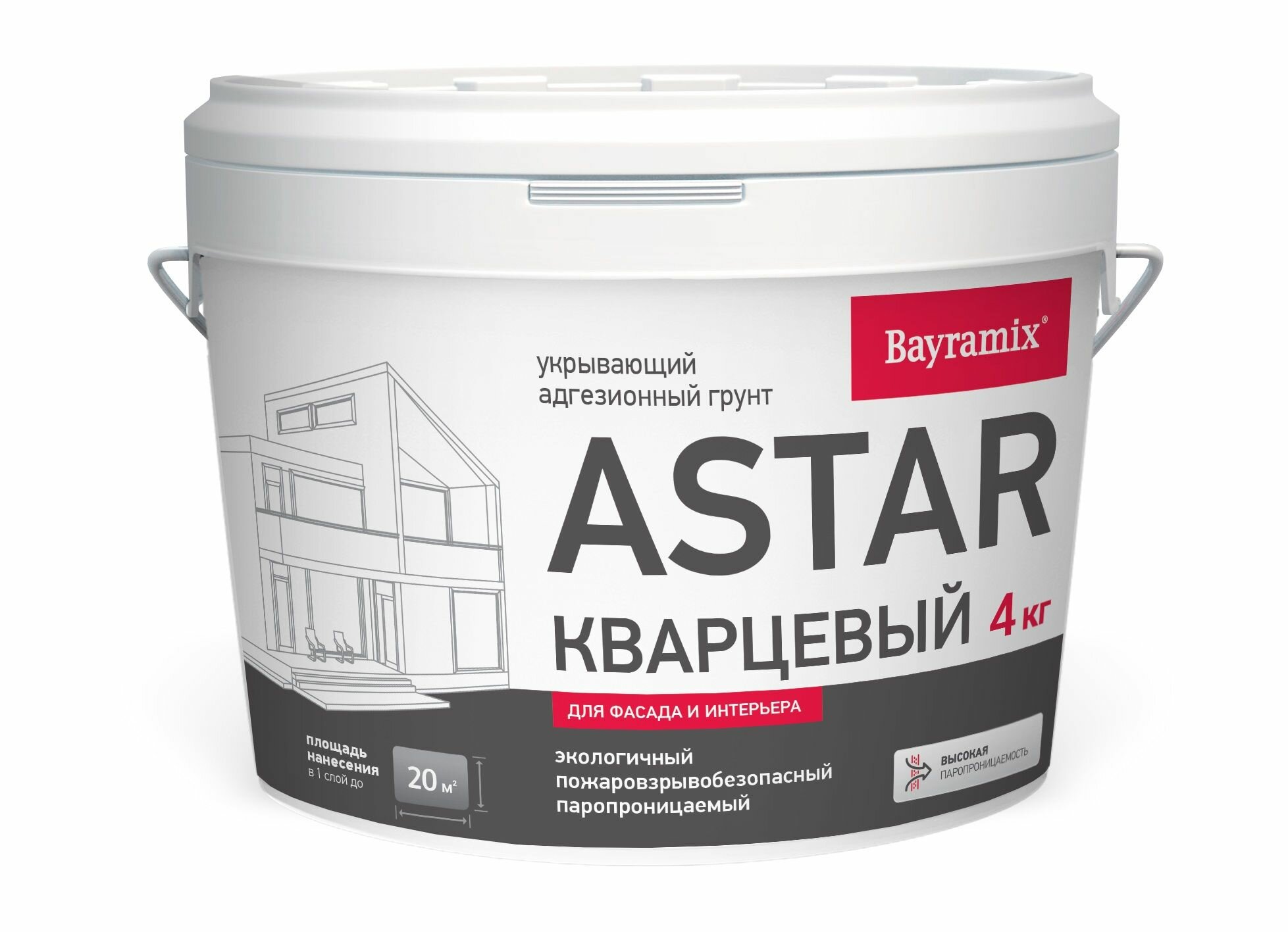 Грунт Bayramix Astar Кварцевый для внутренних и наружных работ под Kashmir Gold,4 кг