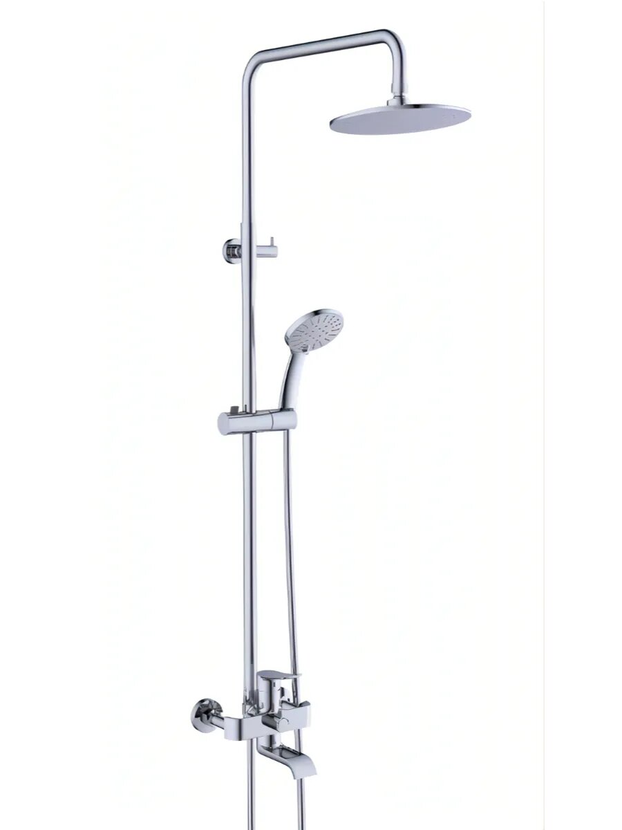 Душевая система Diadonna, латунь, хромированная, тропический дождь, 3 режима