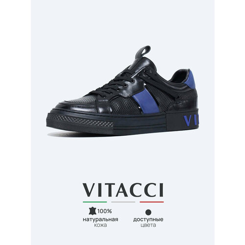 фото Кеды vitacci, размер 45, черный/синий
