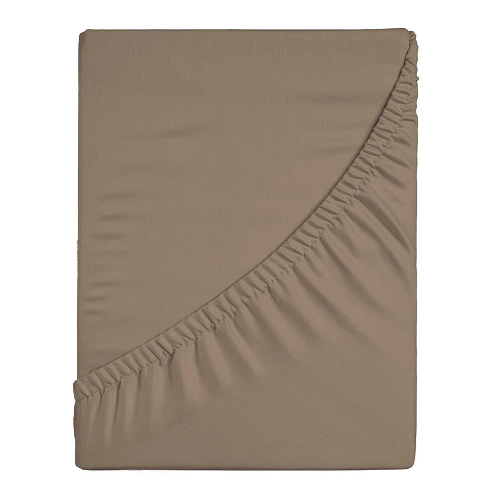 Простыня на резинке 160х200х25 см перкаль коричневая Василиса Idea Василиса ТТ-00273983