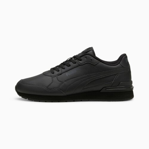 фото Кроссовки puma st runner v4 leather, размер 6.5 uk, puma black-shadow gray